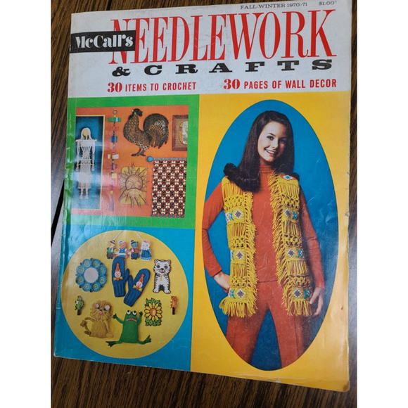 Vintage McCall's Needlework 1970s Fall Winter Magazine - Picture 2 of 7
